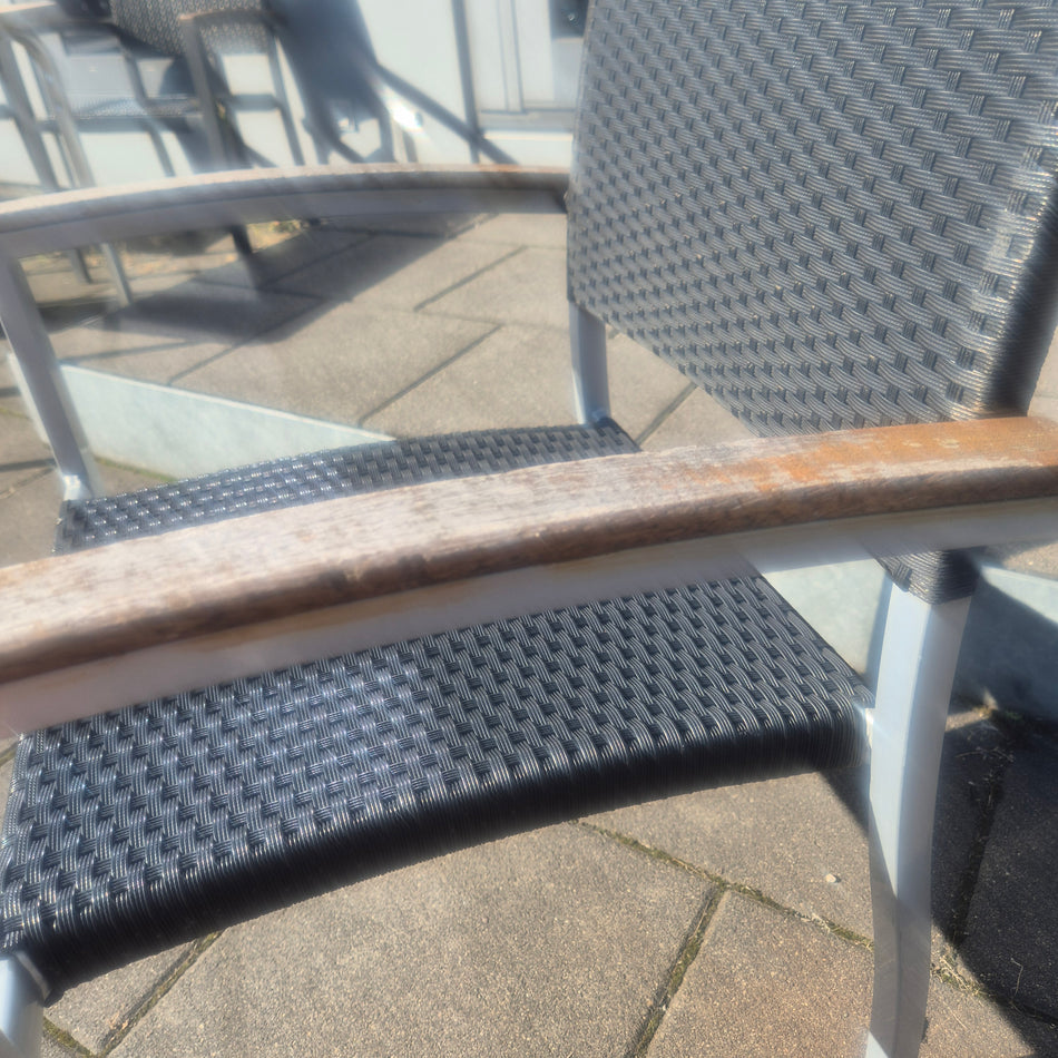 Stuhl Outdoor silbernes Gestell