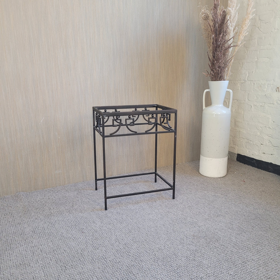 Beistelltisch Couchtisch gebraucht schwarz Metall Glas Tisch