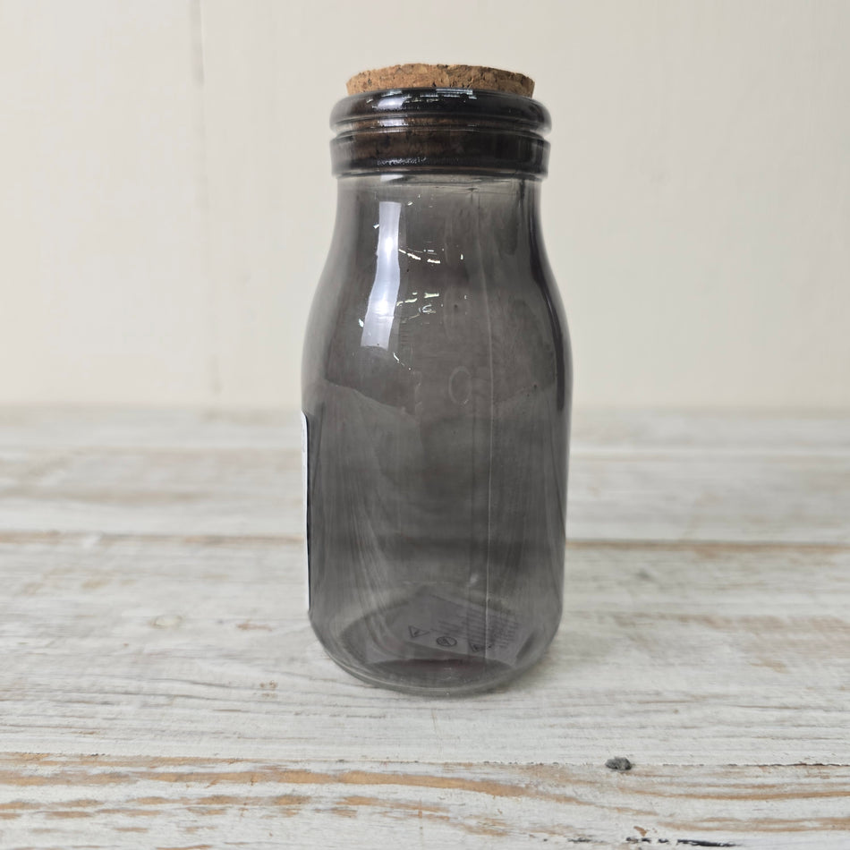 Glasflasche Mit Korken Klein Rauchglas Glas Gefäß Deko