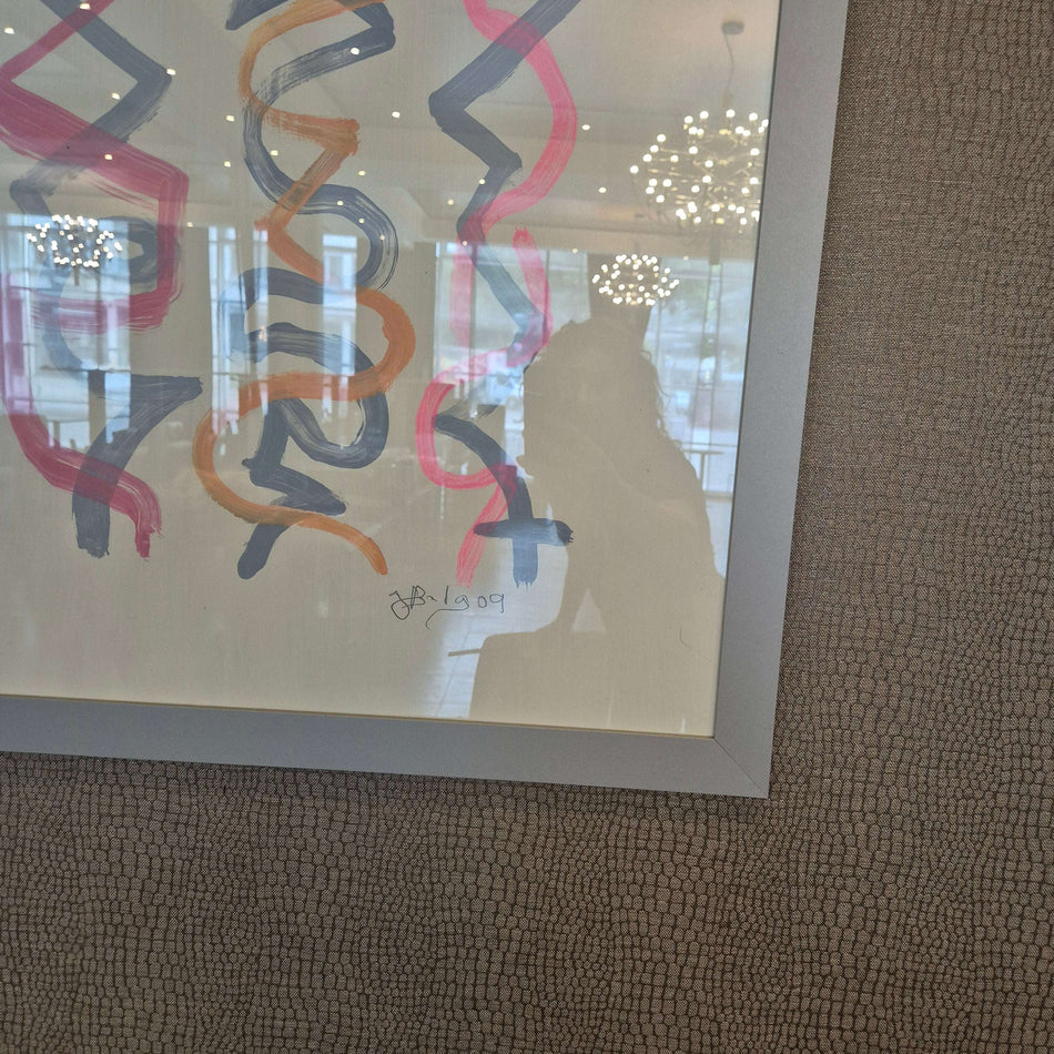 Druckgrafik Bild mit Rahmen 107x90 Kunst