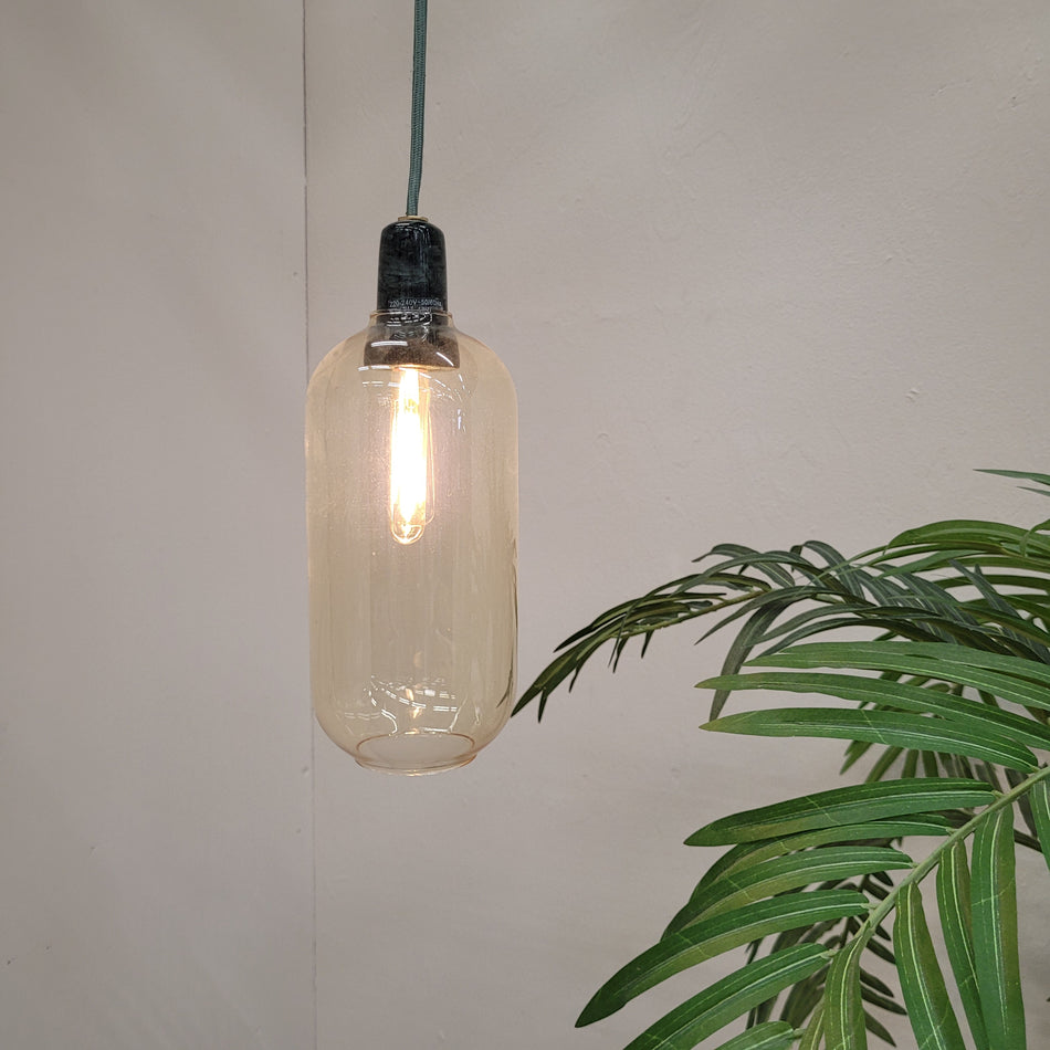 Normann Copenhagen Amp Pendelleuchte Marmor Grün Glas Design Hängelampe
