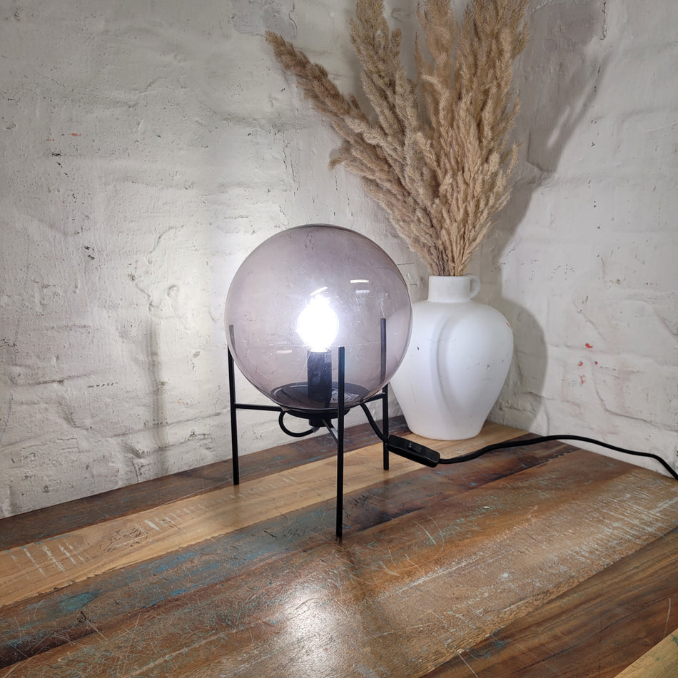 nordlux Tischlampe gebraucht schwarz Metall Glas Lampe