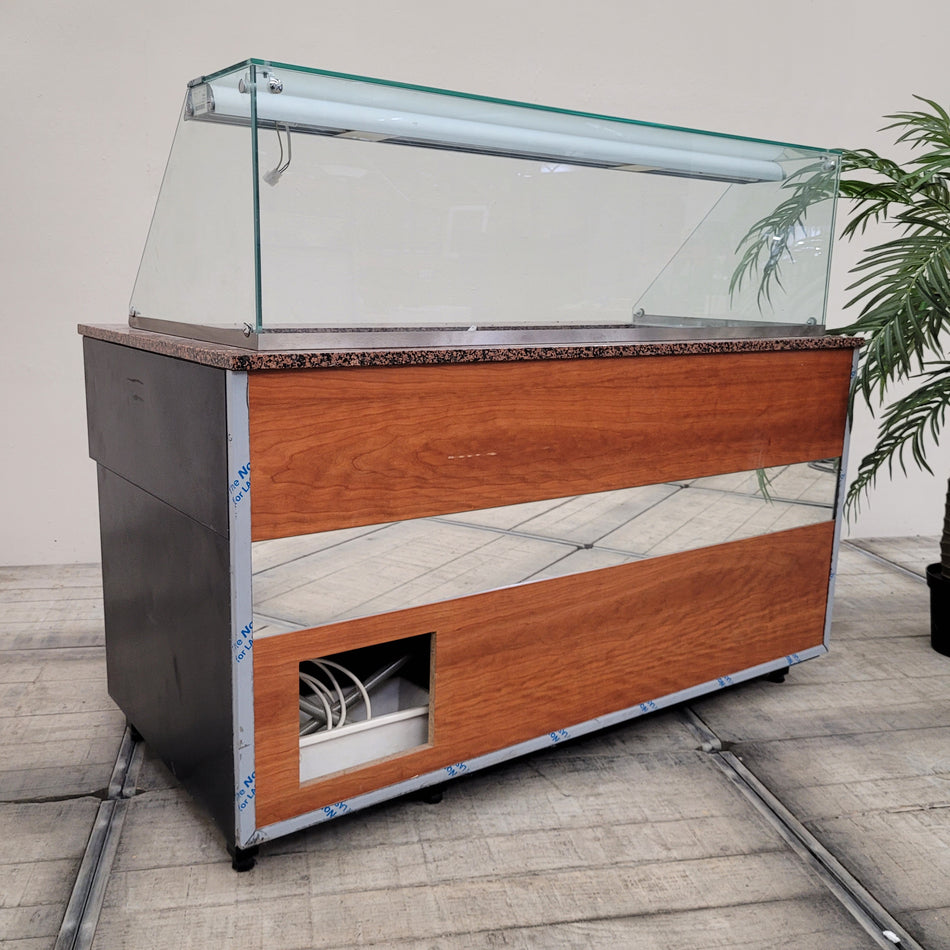 Igloo Kühltheke 150x 124cm Buffettheke Gastronomie Holzdekor Kühlvitrine Gebraucht