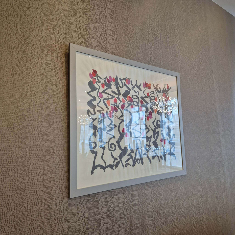 Druckgrafik Bild mit Rahmen 107x90 Kunst