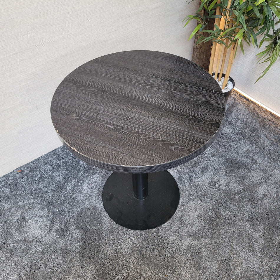 Beistelltisch gebraucht dunkel grau Metall Holz Tisch