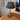Tischlampe gebraucht blau golden Metall Stoffschirm Lampe