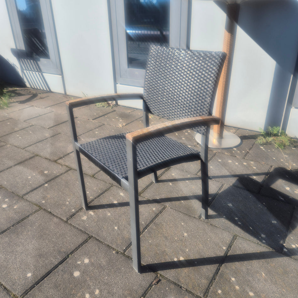 Stuhl Outdoor schwarzes Gestell