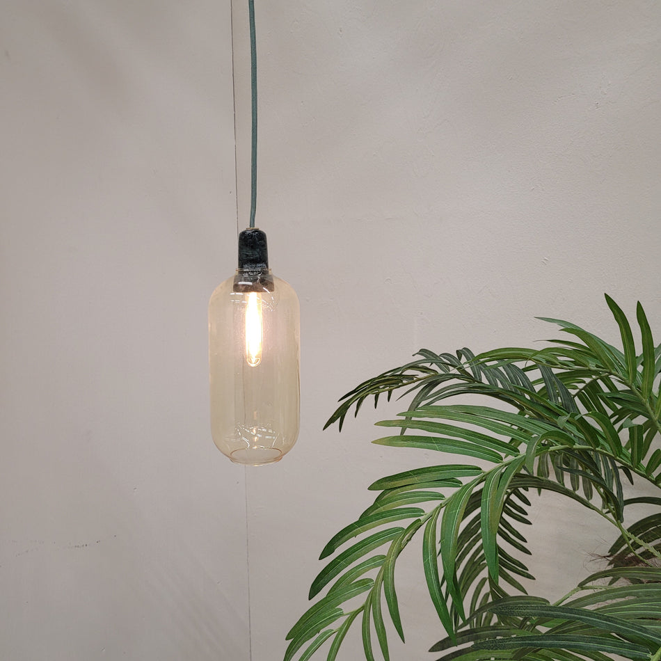 Normann Copenhagen Amp Pendelleuchte Marmor Grün Glas Design Hängelampe