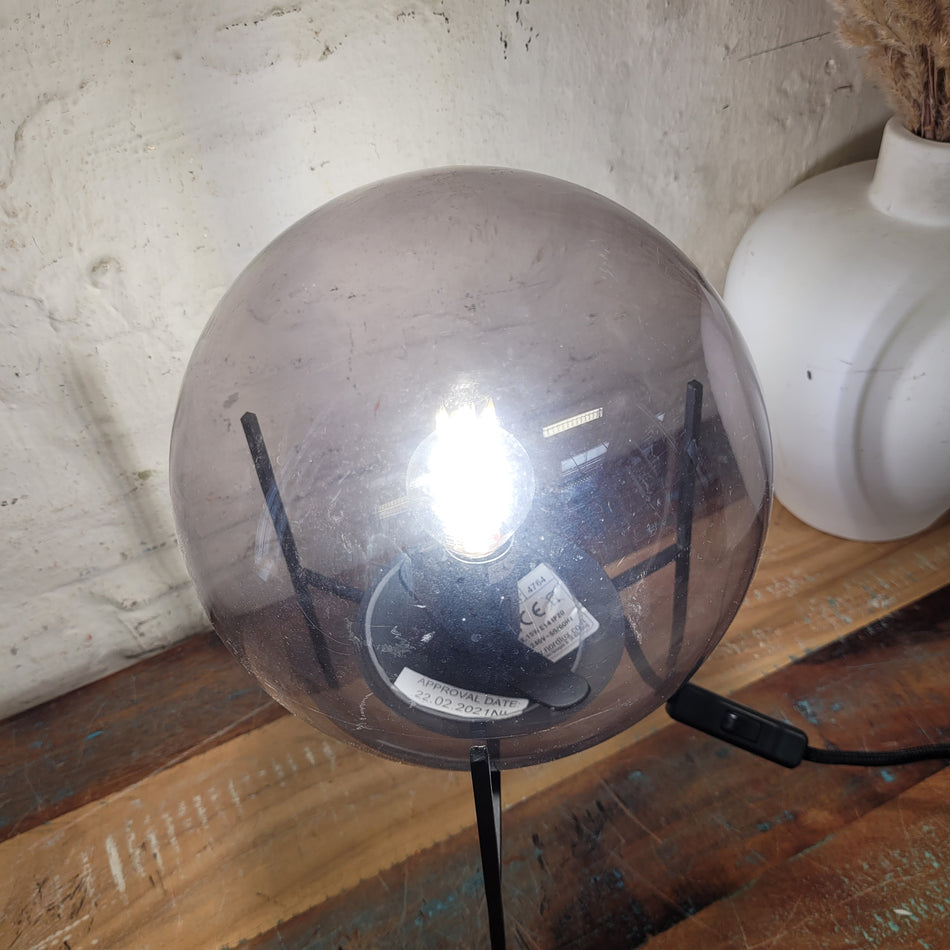 nordlux Tischlampe gebraucht schwarz Metall Glas Lampe