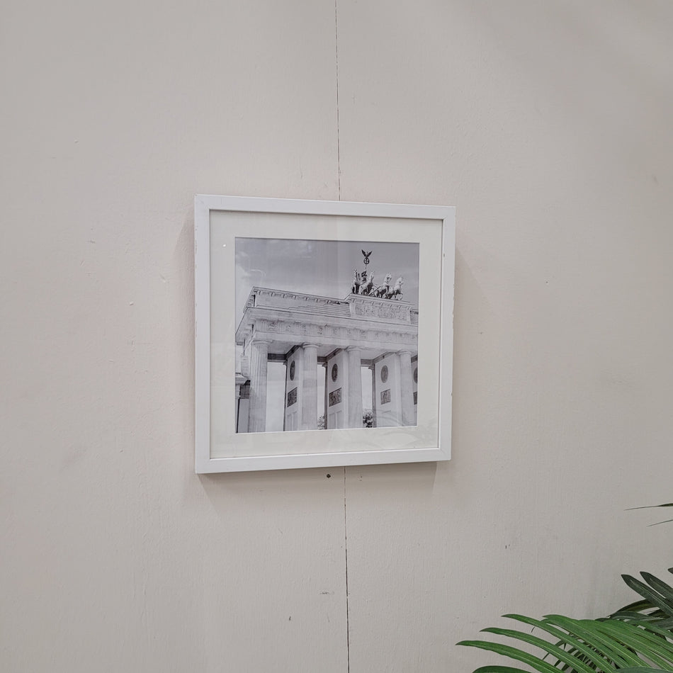 Wandbild Brandenburgertor Berlin Schwarz-Weiß gerahmtes Foto Deko Gebraucht