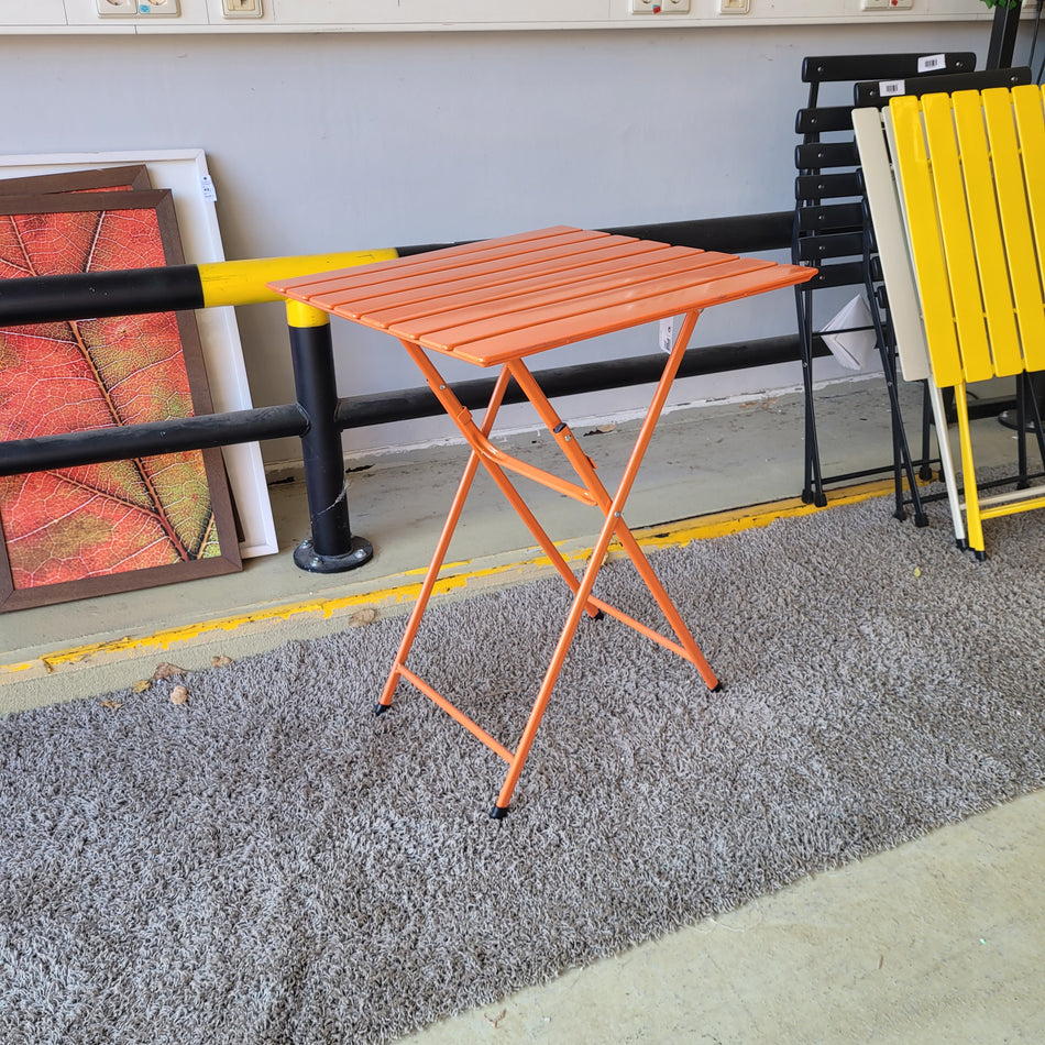 Outdoor Tisch orange  Outdoor Gartentisch Klapptisch
