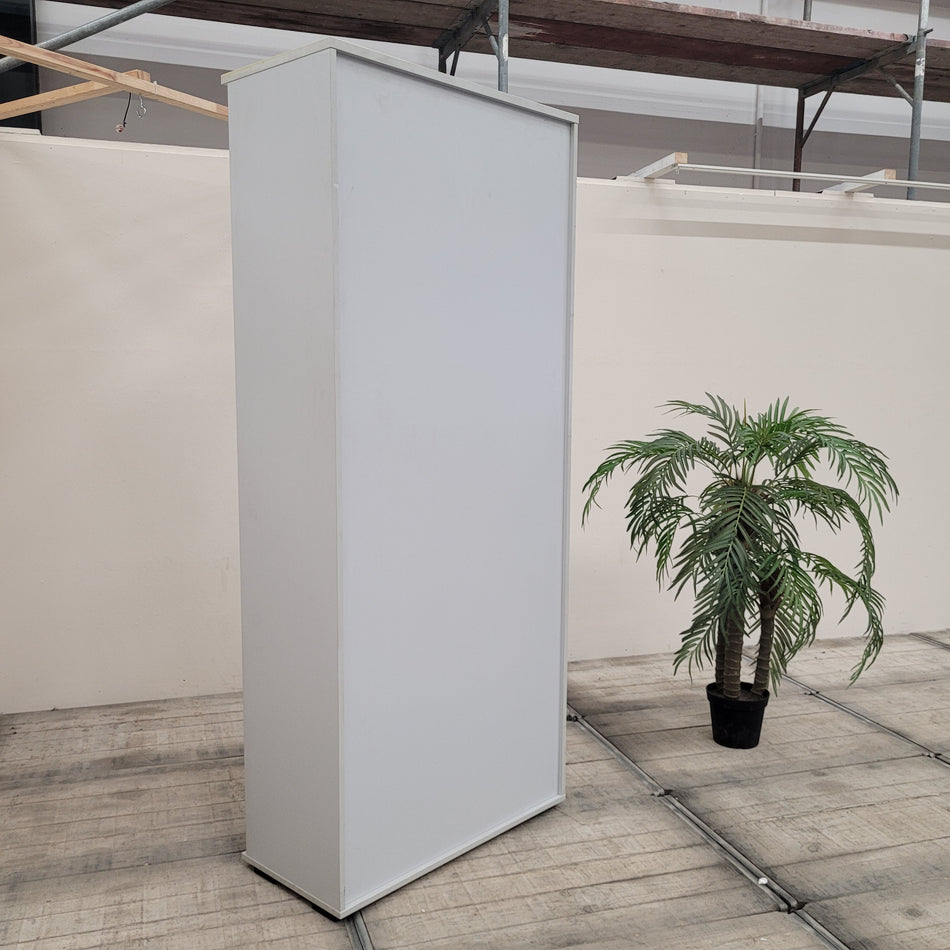 PLANMÖBEL Aktenregal 100cm Offen Grau Holz Büromöbel Regal Gebraucht