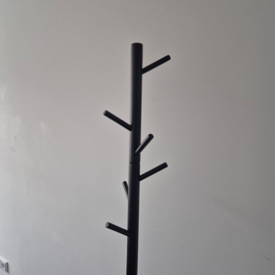 Garderobenständer schwarz – freistehend, Metall, Büro & Empfang, gebraucht