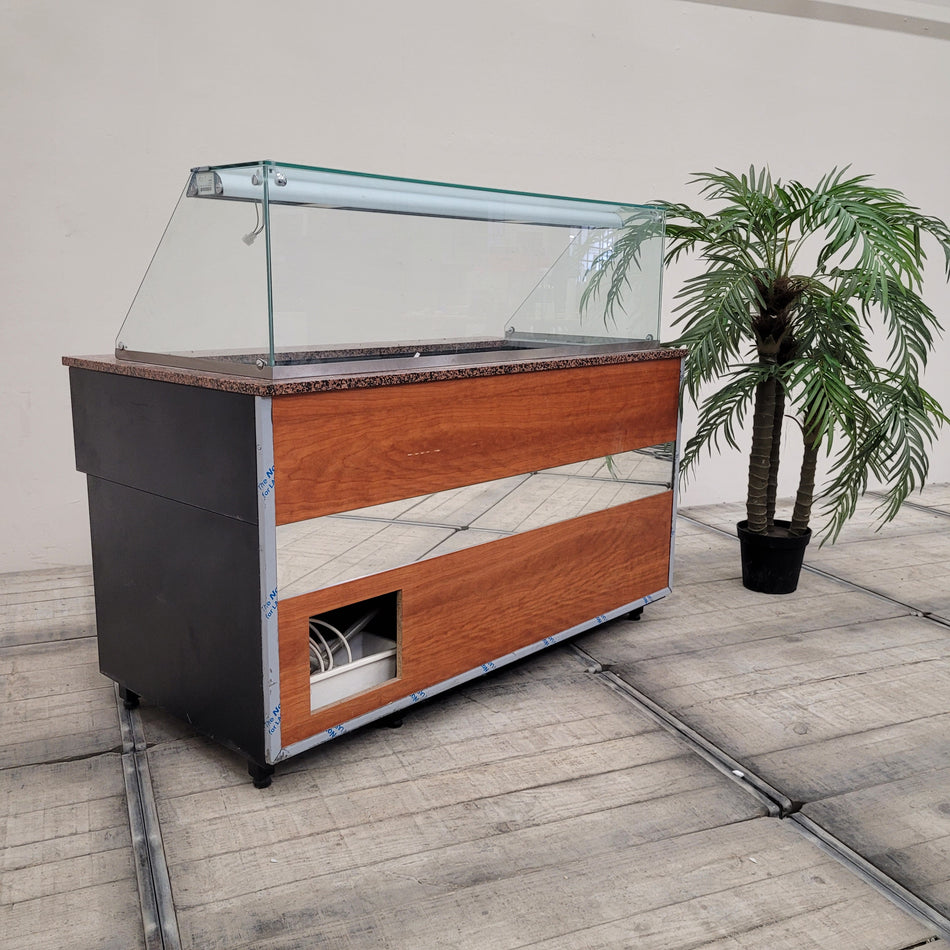 Igloo Kühltheke 150x 124cm Buffettheke Gastronomie Holzdekor Kühlvitrine Gebraucht