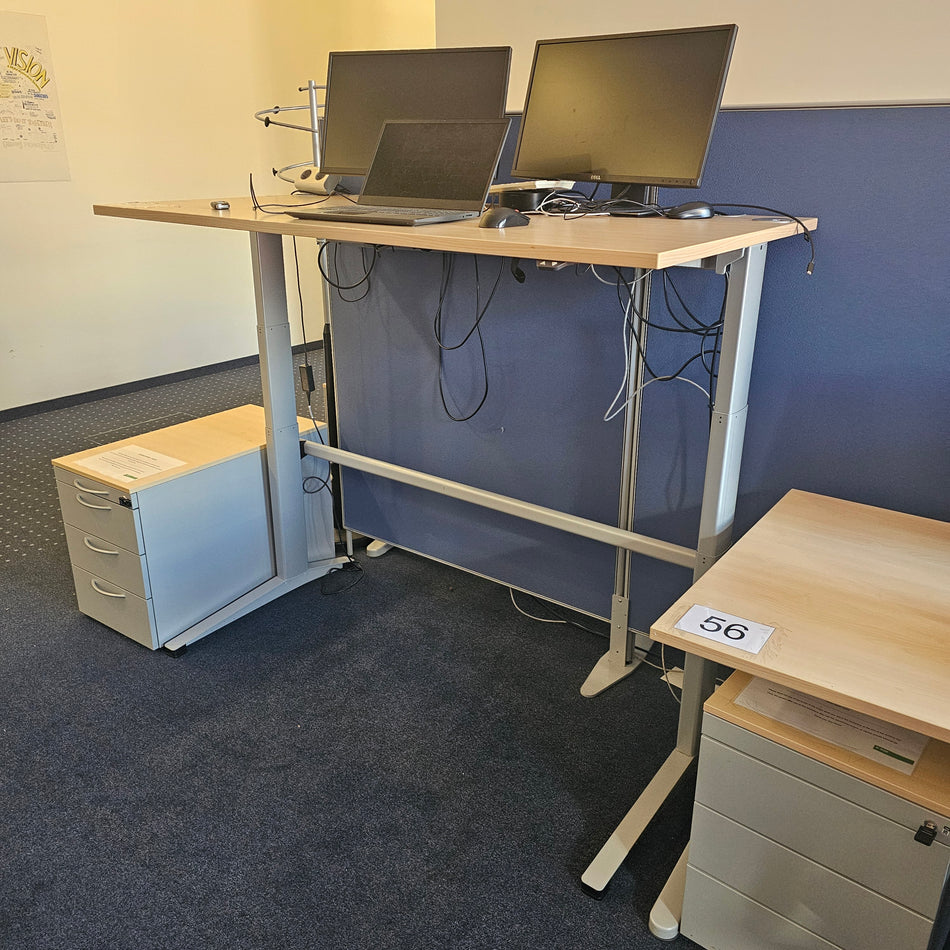 Elektrisch höhenverstellbarer Schreibtisch Steelcase Tenaro Tisch Büro