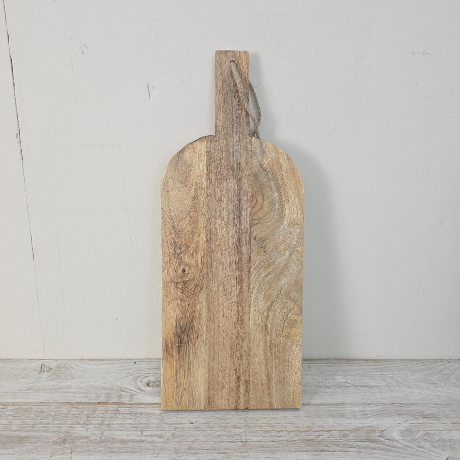 Servierbrett 50cm Holz Natur Mit Griff Schneidebrett Deko