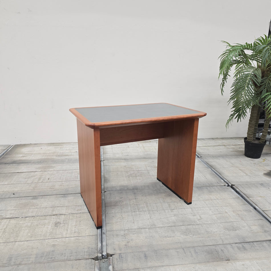 Schreibtisch Holz mit Ledereinlage Tisch Gebraucht