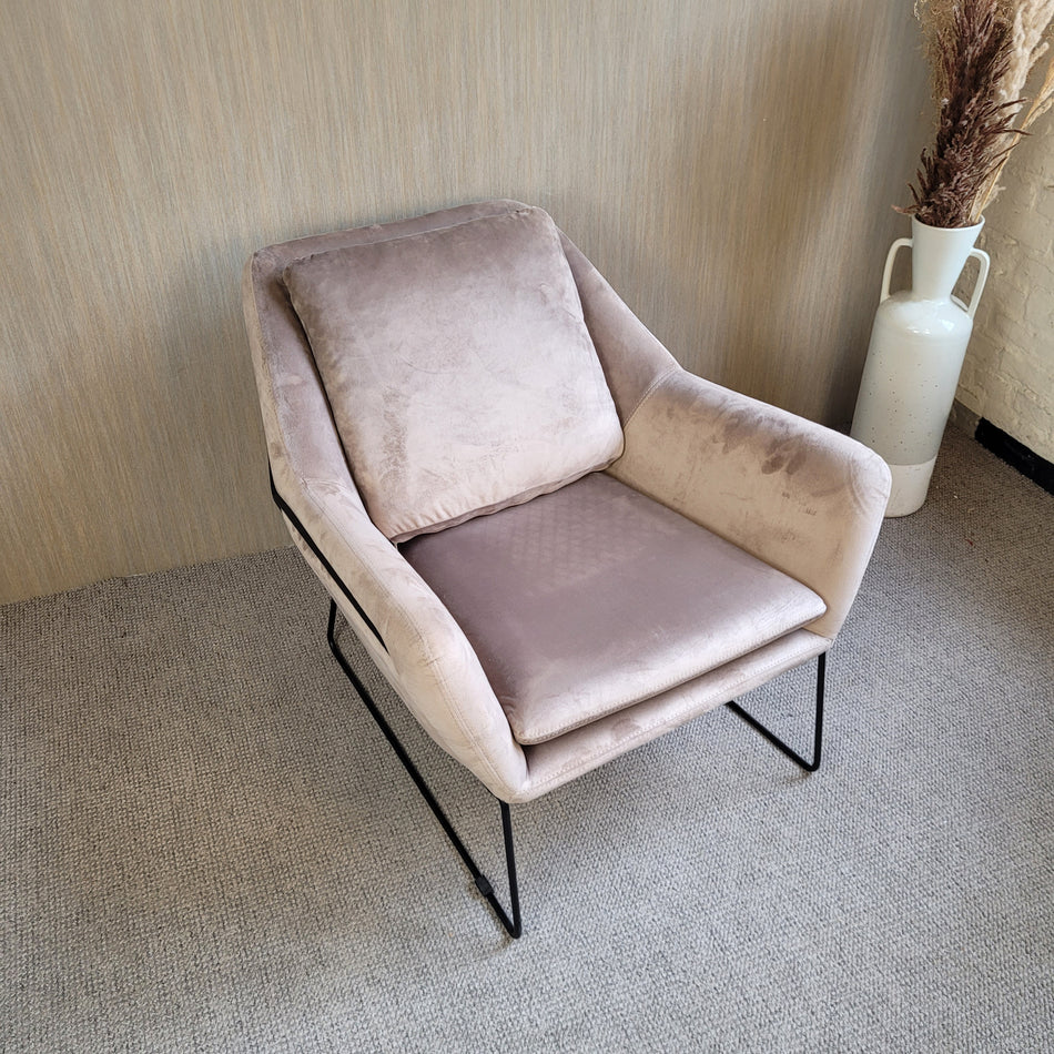 Loungesessel gebraucht silber grau Velour Sessel