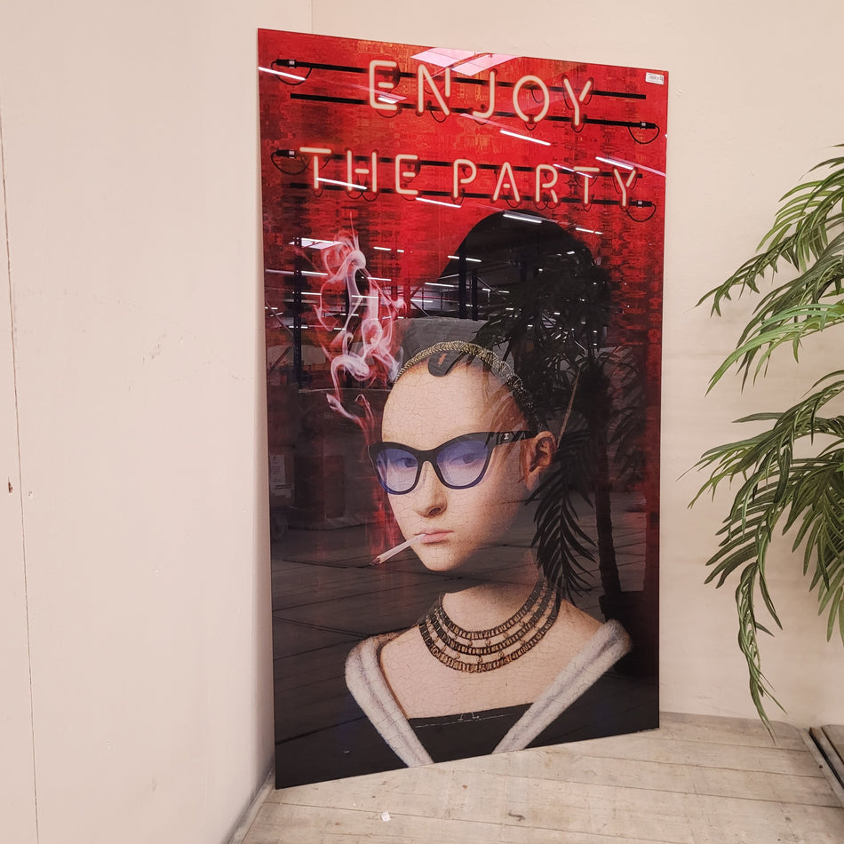 Wandbild "Enjoy The Party" Acrylglas-Print Modern Deko Gebraucht