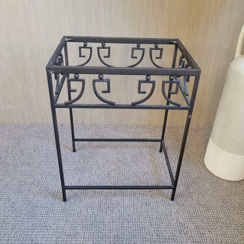 Beistelltisch Couchtisch gebraucht schwarz Metall Glas Tisch
