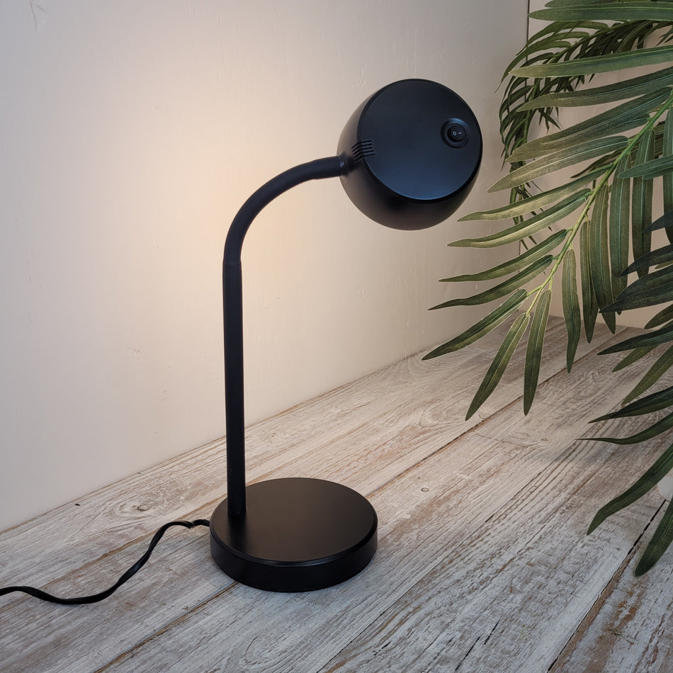 Eglo Tischlampe Schwarz Metall Spot Lampe Gebraucht