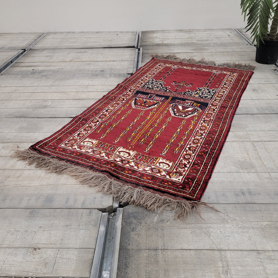 Orientalischer Teppich Vintage 92x180 Gemustert