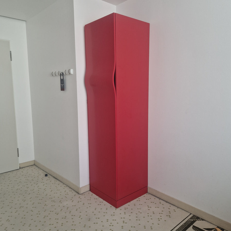 Kleiderschrank gebraucht rot  Holz Schrank 1-türig