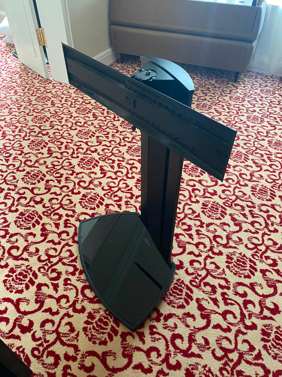 Vogel's TV-Ständer Schwarz Metall Glas Eck-Design Gebraucht