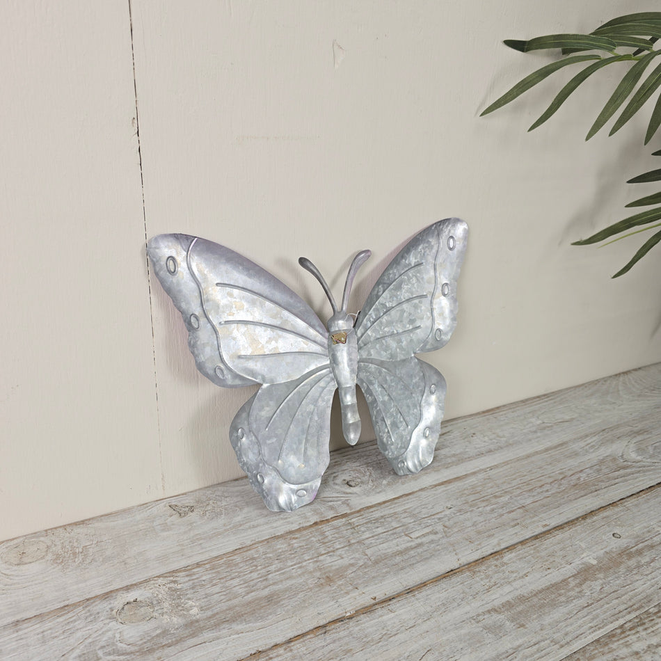 Schmetterling Susanne Metall 40cm Pink Gelb Mehrfarbig Wanddeko Deko