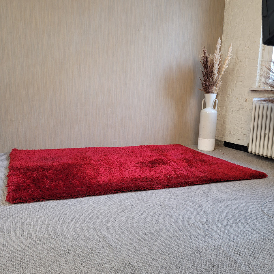Teppich gebraucht rot Hochflor 135x195