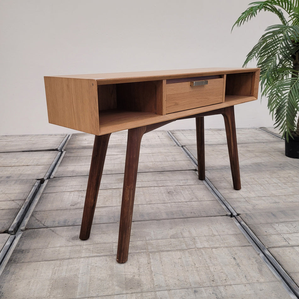 Chervil Konsolentisch Eiche Massivholz Schreibtisch Retro Vintage Tisch