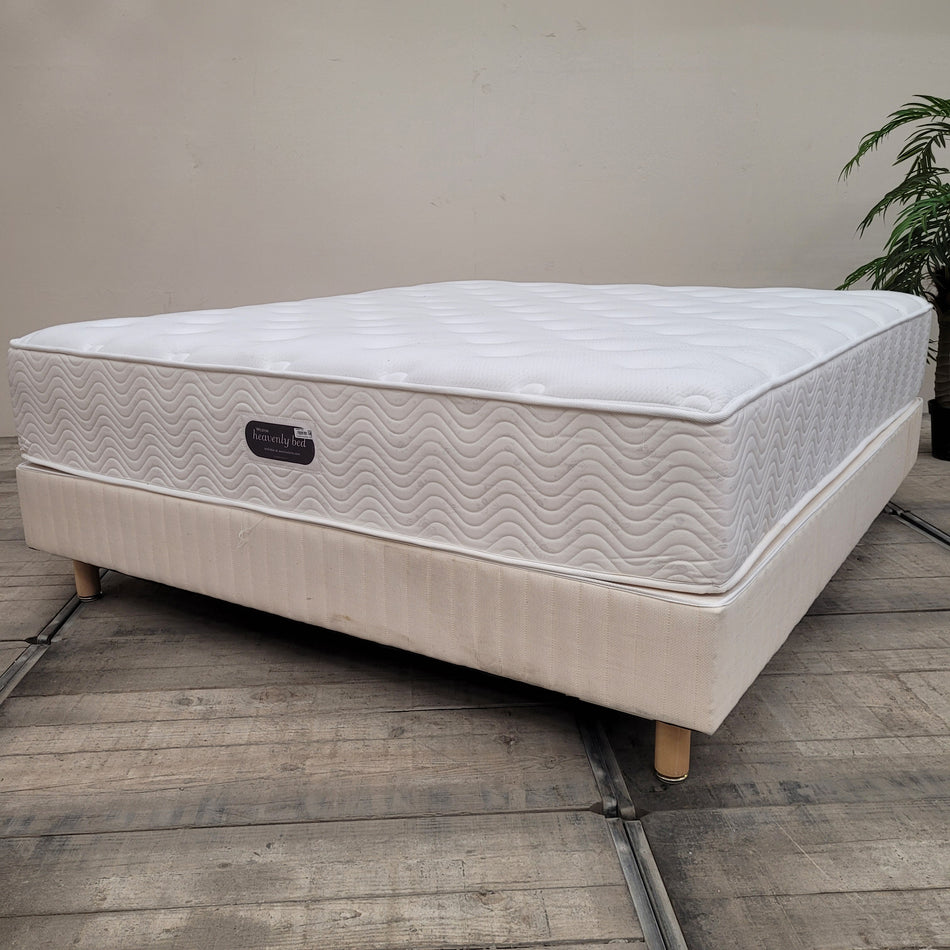 Simmons Heavenly Bed Boxspringbett 180x200 Inkl. Matratze Doppelbett Bett Gebraucht