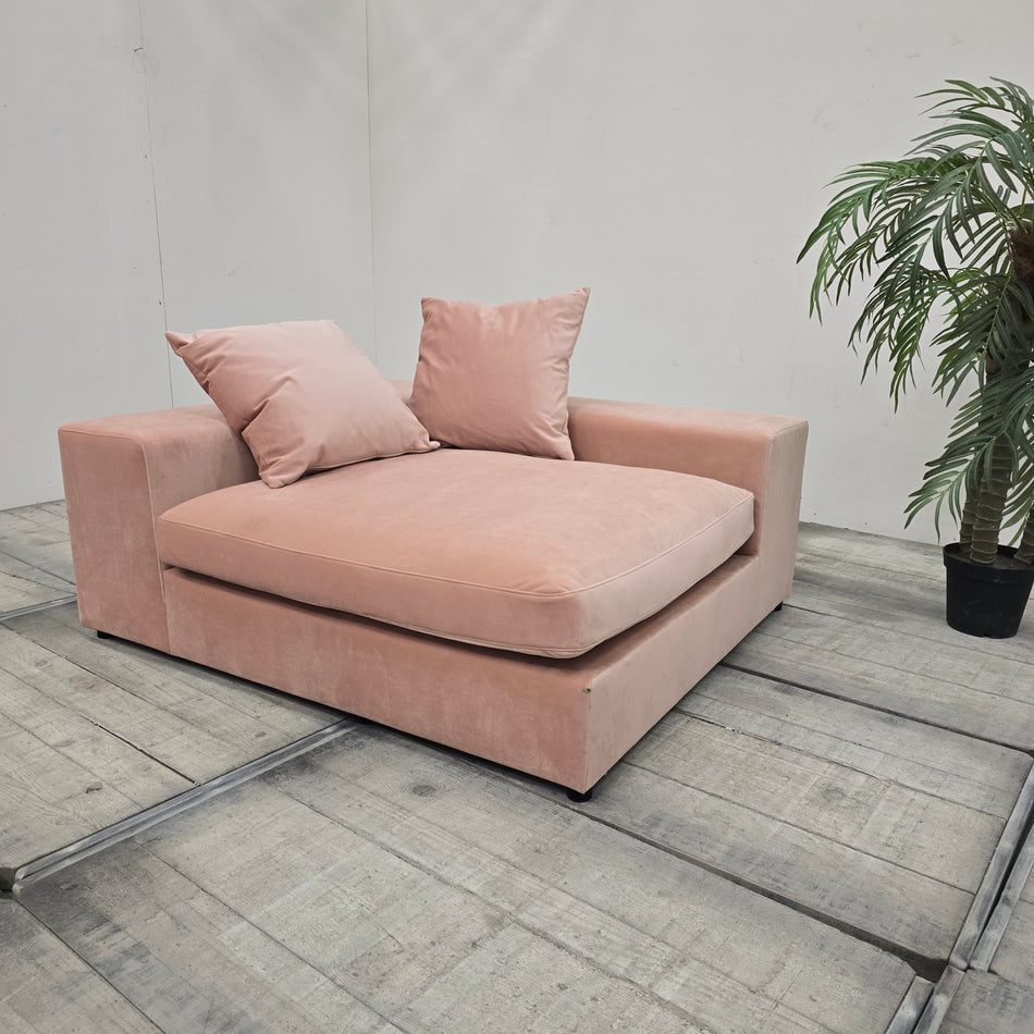 Design Ecksofa Altrosa Gepolstert Couch Gebraucht