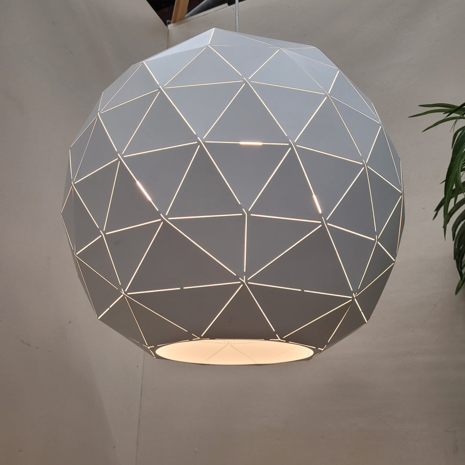 KARE Design Deckenlampe Hängeleuchte Geometrisch Weiß Lampe