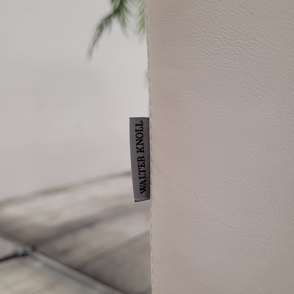 Walter Knoll Drehstuhl weiß Leder Bürodrehstuhl Stuhl Gebraucht