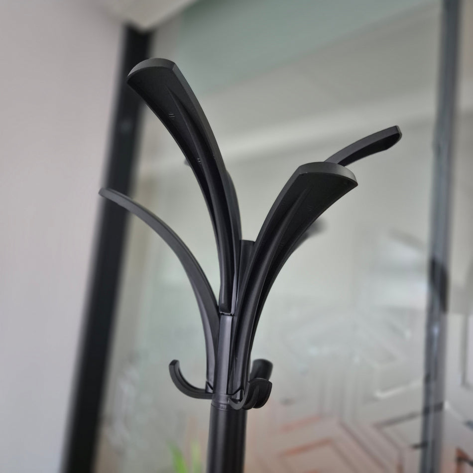 Garderobenständer schwarz von Alba – Design-Standgarderobe für Büro & Empfang, gebraucht