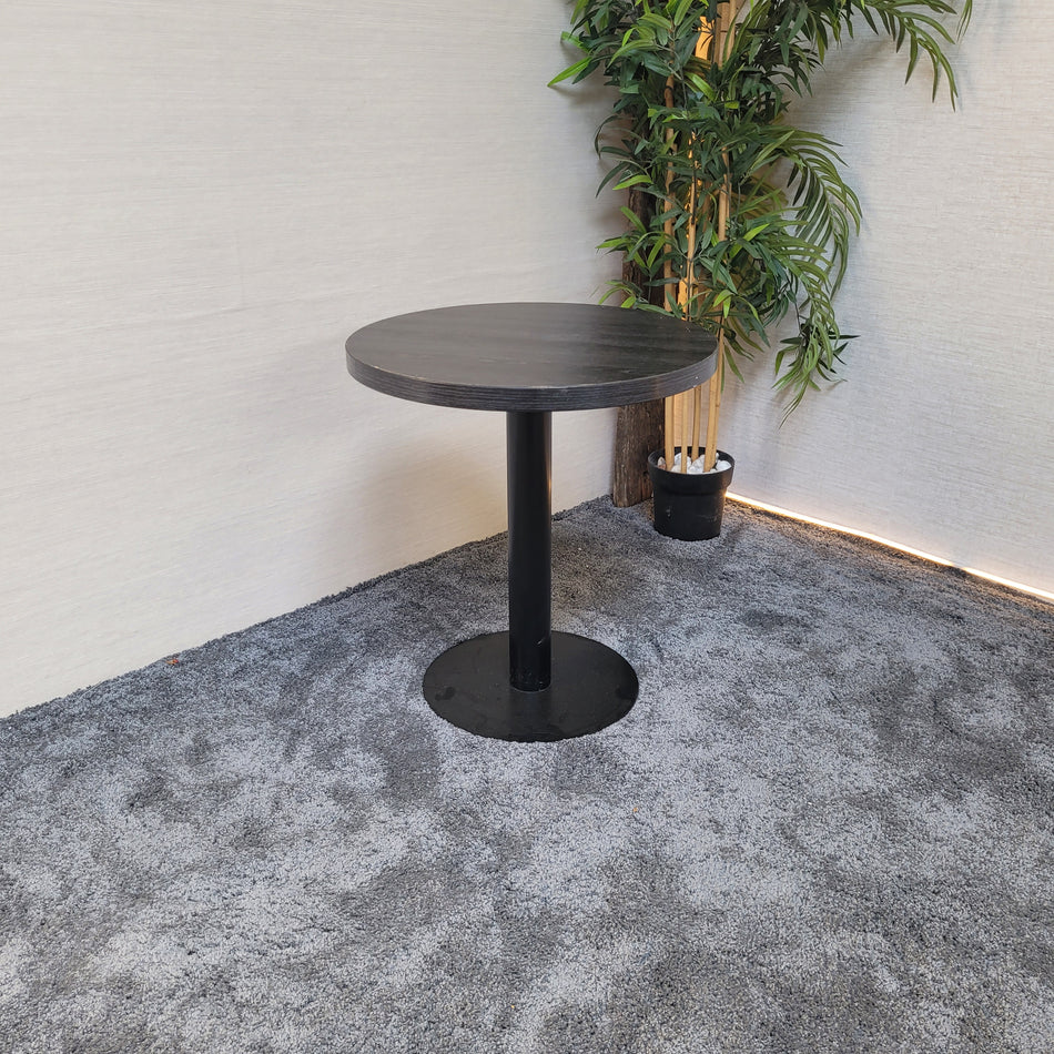 Beistelltisch gebraucht dunkel grau Metall Holz Tisch