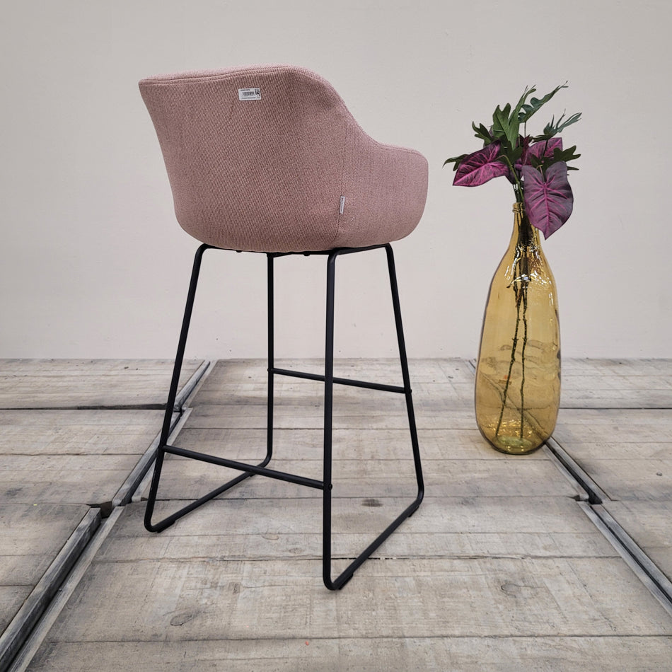 Kare Design Elaine Barhocker Rosa Altrosa Polsterhocker Tresenhocker