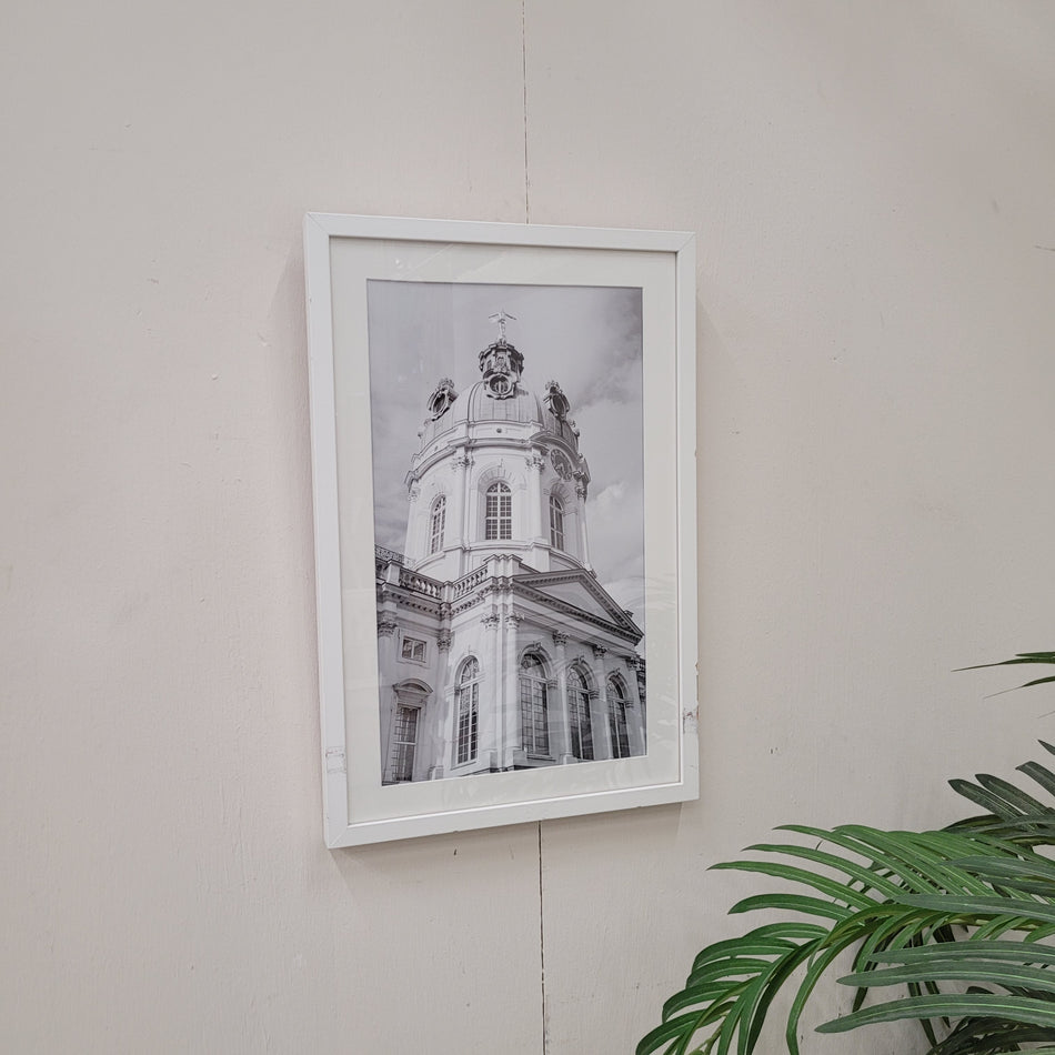 Wandbild Schloss Charlottenburg Berlin Schwarz-Weiß gerahmtes Foto Deko Gebraucht