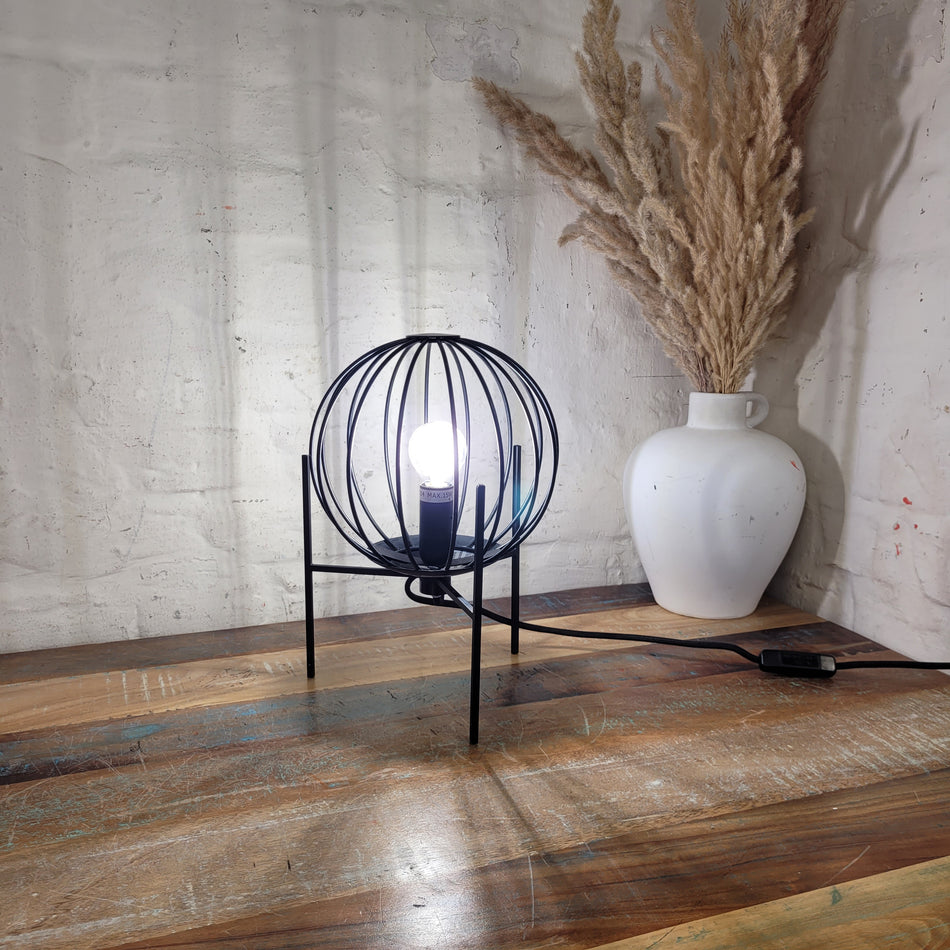 nordlux Tischlampe gebraucht schwarz Metall Lampe