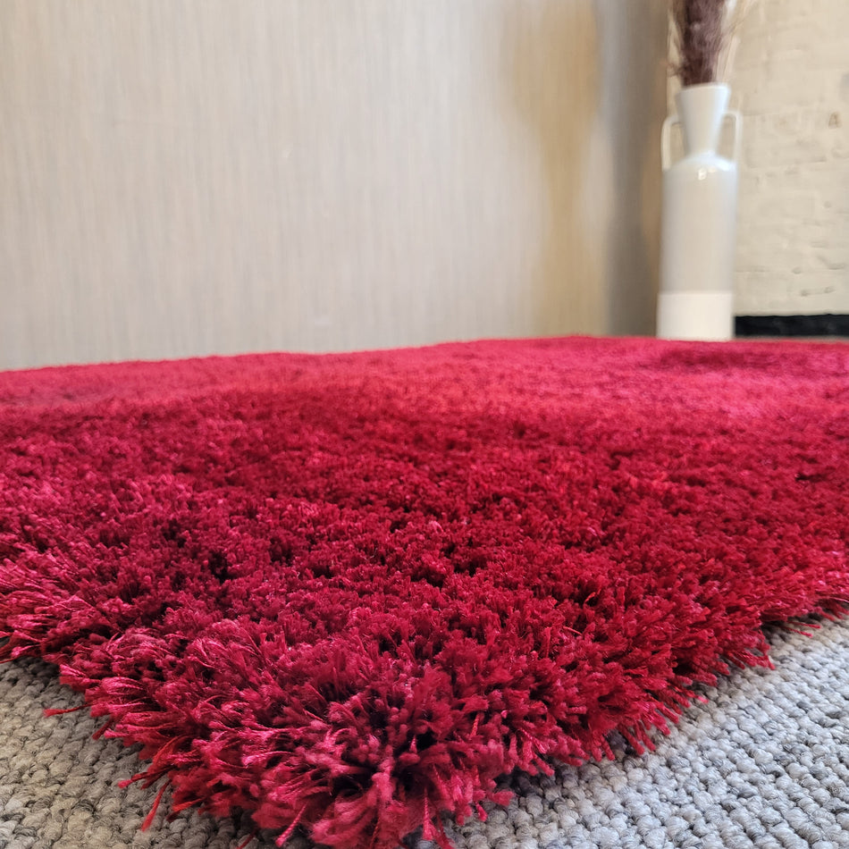 Teppich gebraucht rot Hochflor 135x195