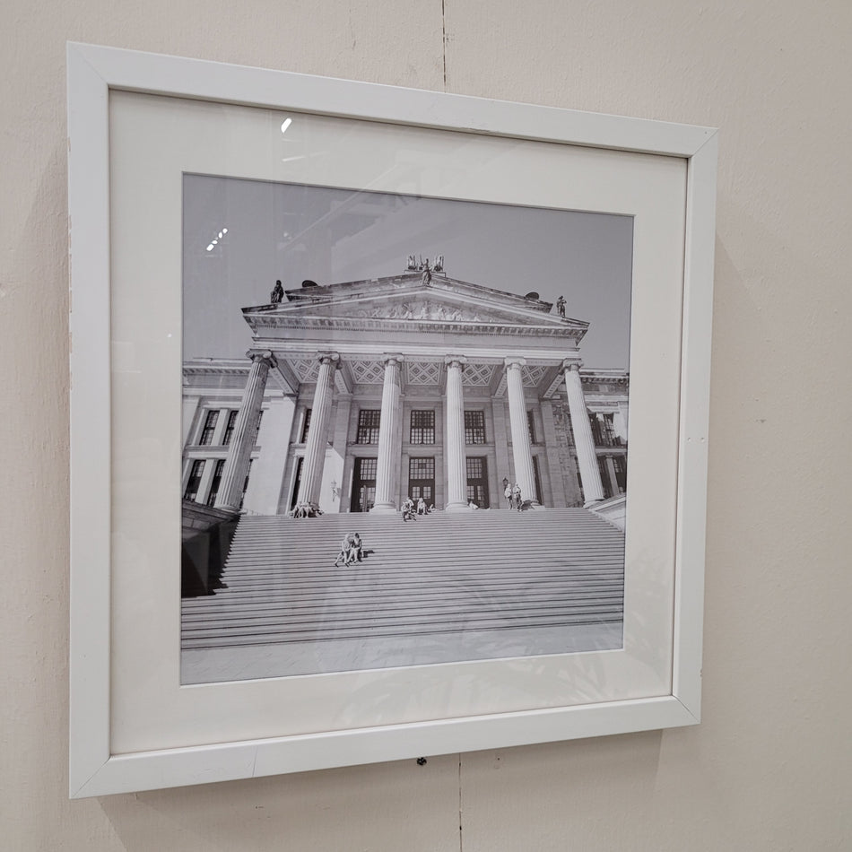 Wandbild Konzerthaus Berlin Schwarz-Weiß gerahmtes Foto Deko Gebraucht