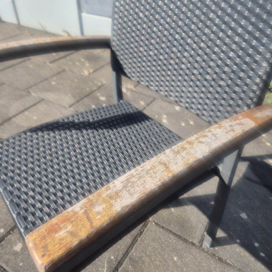 Stuhl Outdoor schwarzes Gestell