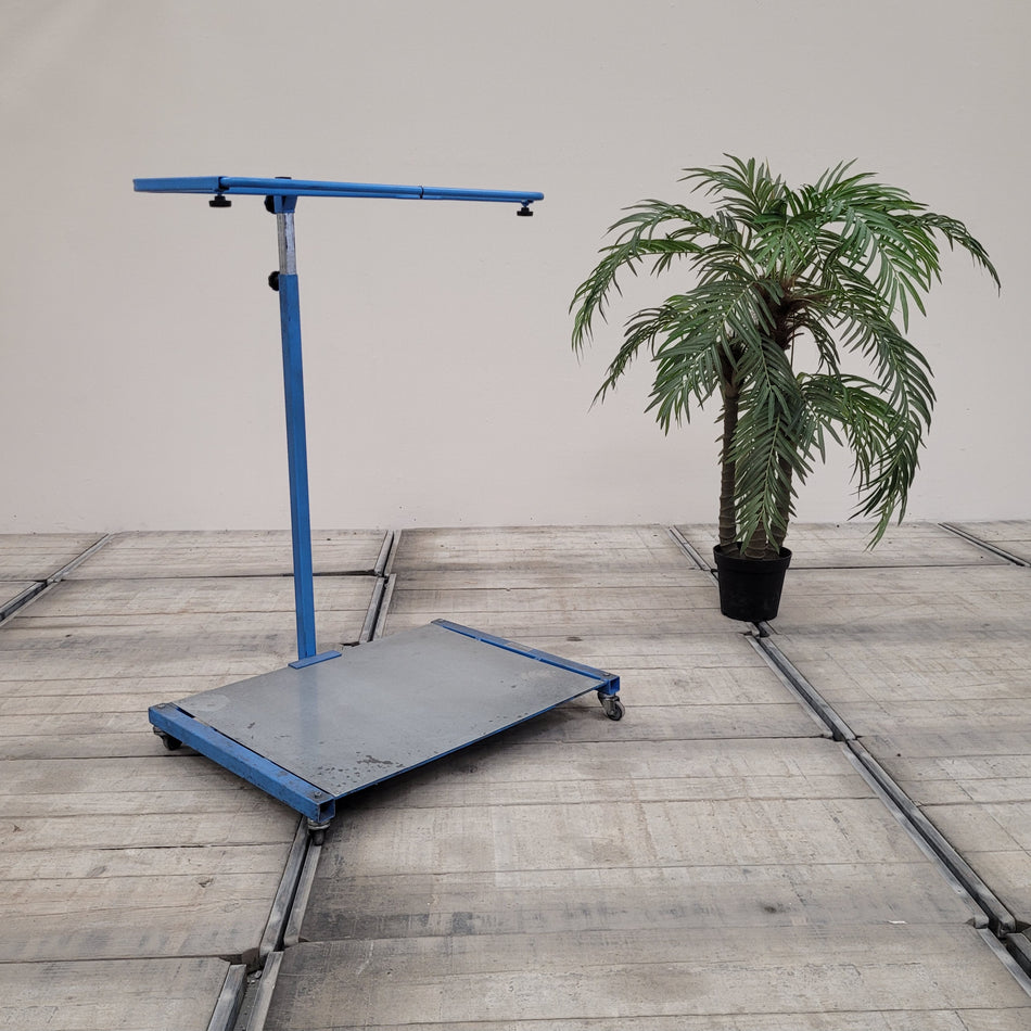 Original Spaniol Kleiderständer Blau Transportwagen Industrie Gebraucht