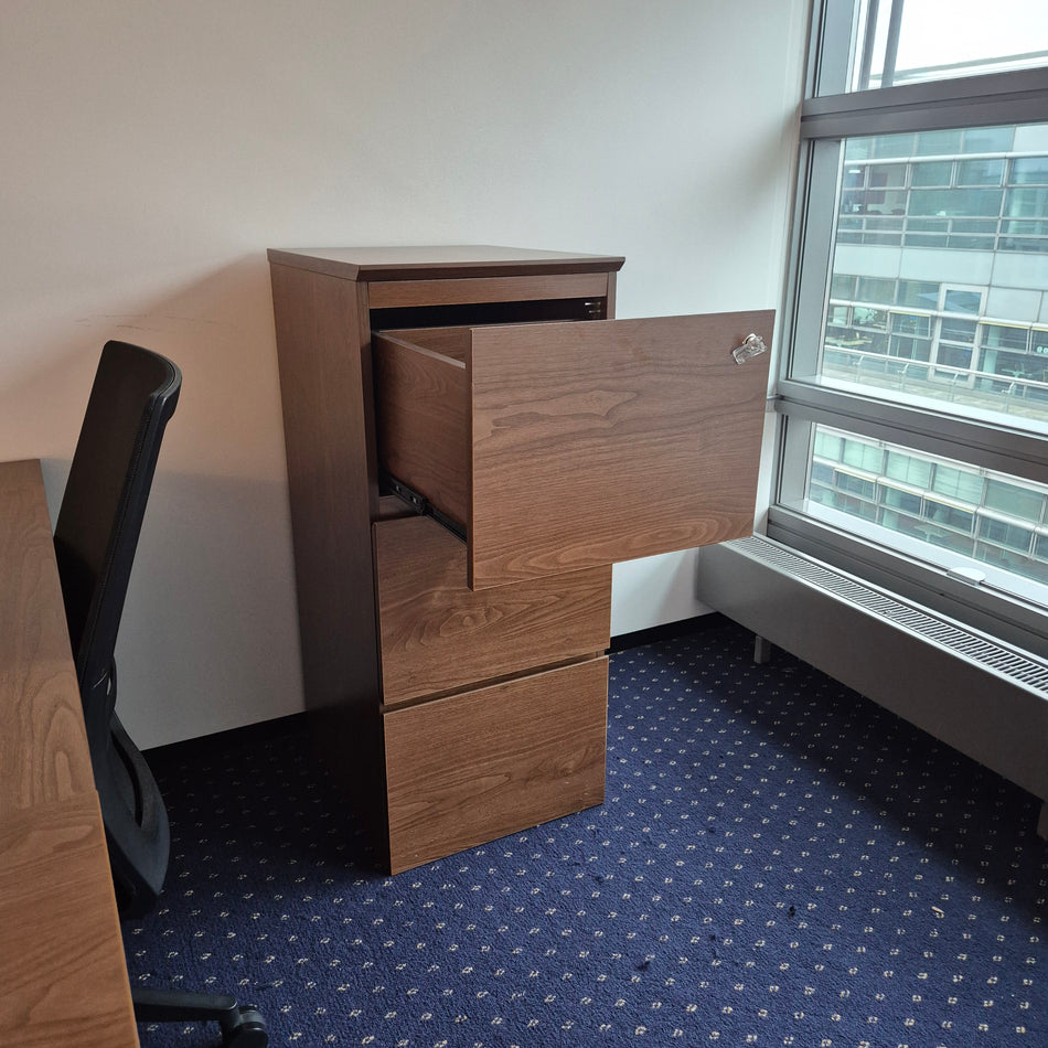 Hängeregisterschrank Nussbaum – Aktenschrank & Büromöbel, gebraucht