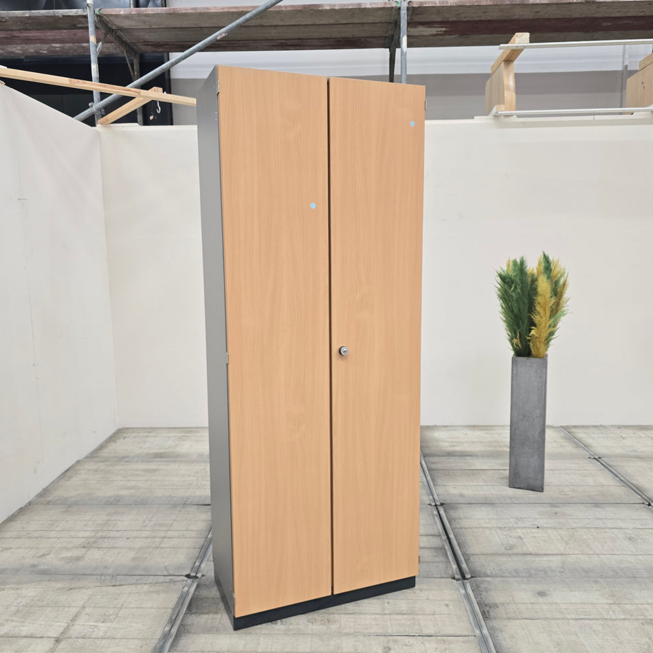 ASSMANN Büro Schrank Grau Buche 5OH 4 Einlegeböden Aktenschrank Gebraucht