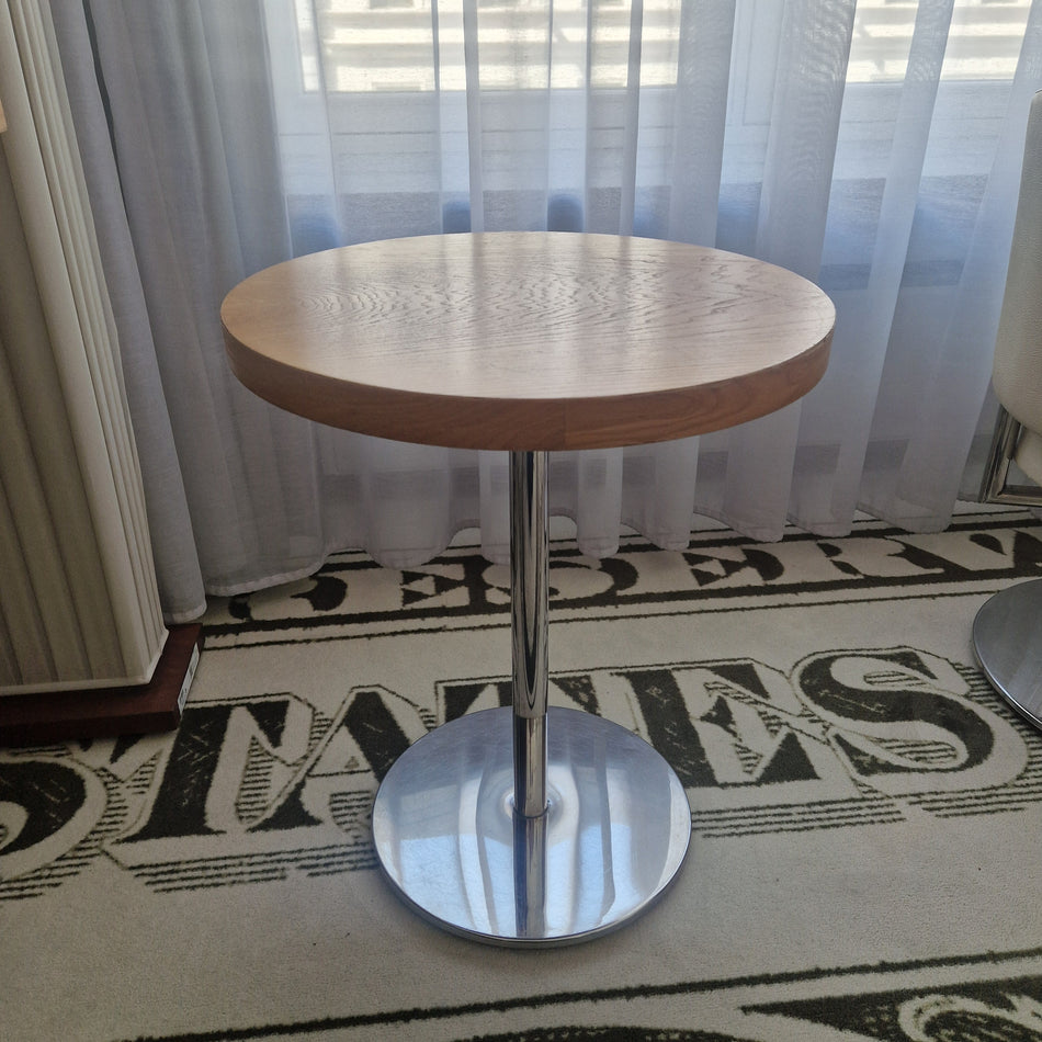 Beistelltisch rund Tisch Chromgestell