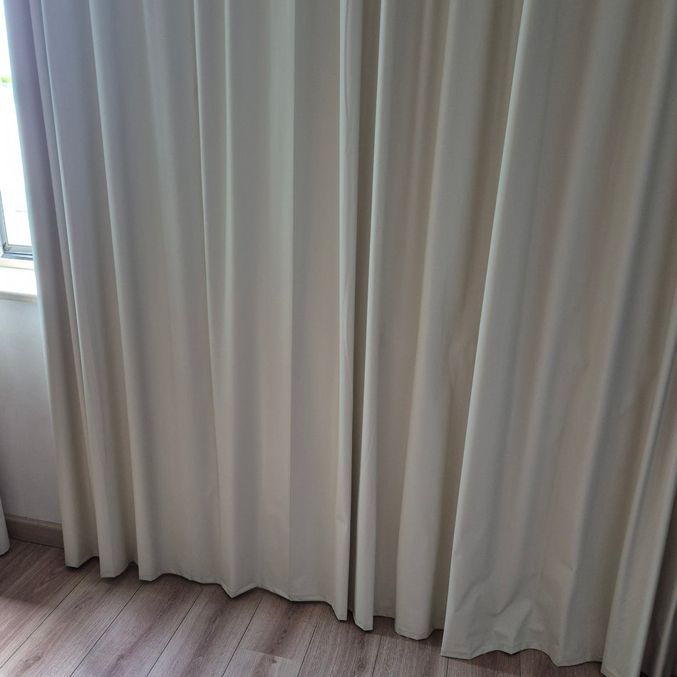 Gardine Vorhang Blackout gebraucht 255x320 creme weiß