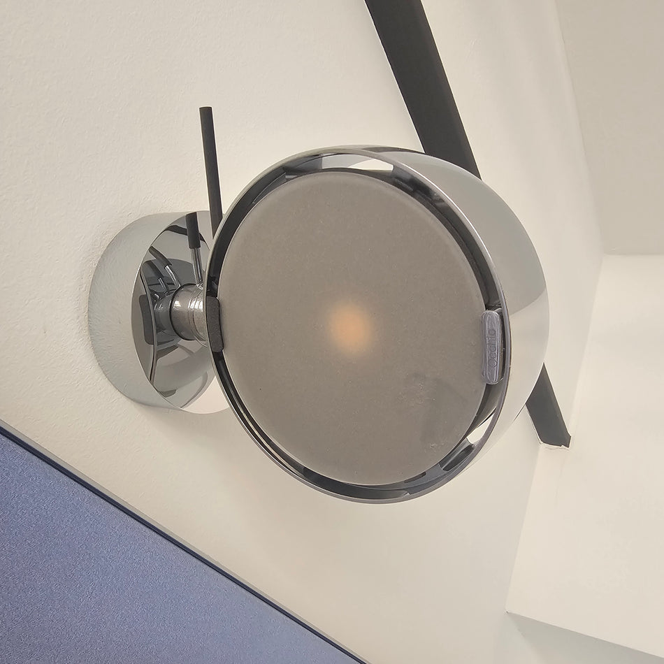 Wandlampe Occhio Sento E Verticale Chrom schwenkbar LED Leuchte