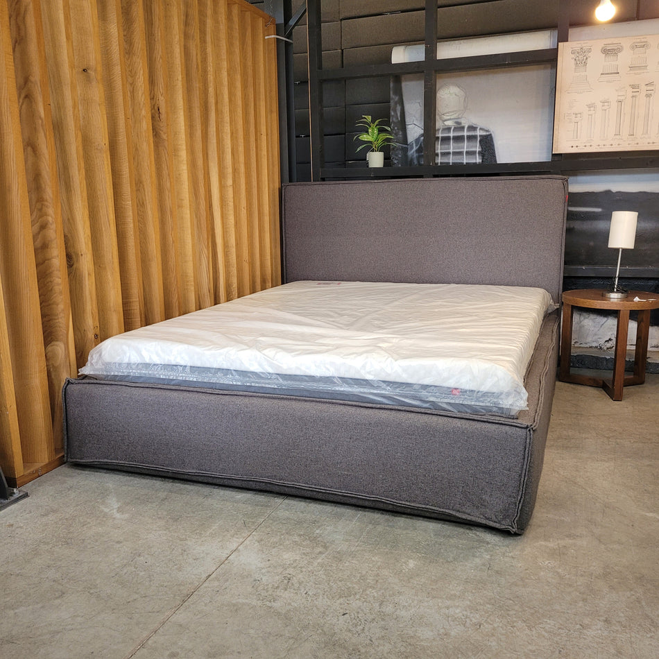 Beyosa Doppelbett neu 160x200 inkl Matratze & Lattenrost grau Polsterbett